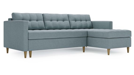 miniaturka Narożnik MONO Szary Skandynawski na Nóżkach