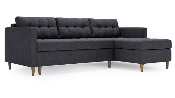 miniaturka Narożnik MONO Szary Skandynawski na Nóżkach