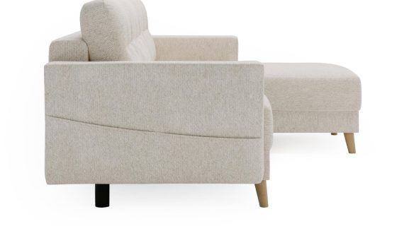 miniaturka Narożnik DANIELA Skandynawski na Drewnianych Nóżkach