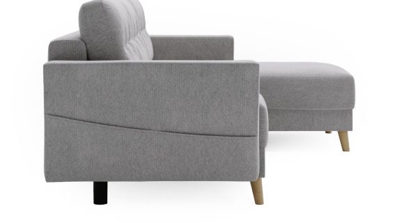 miniaturka Narożnik DANIELA Skandynawski na Drewnianych Nóżkach