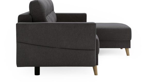 miniaturka Narożnik DANIELA Skandynawski na Drewnianych Nóżkach