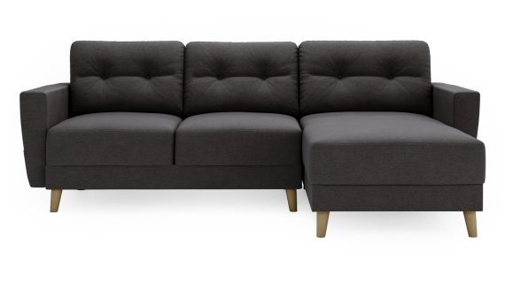 miniaturka Narożnik DANIELA Skandynawski na Drewnianych Nóżkach