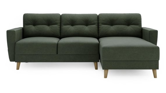 miniaturka Narożnik DANIELA Skandynawski na Drewnianych Nóżkach