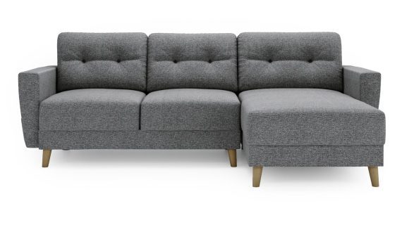 miniaturka Narożnik DANIELA Skandynawski na Drewnianych Nóżkach