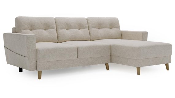 miniaturka Narożnik DANIELA Skandynawski na Drewnianych Nóżkach