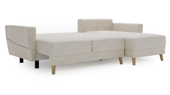 miniaturka Narożnik DANIELA Skandynawski na Drewnianych Nóżkach