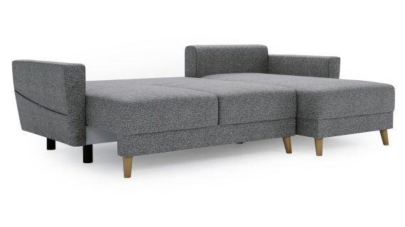 miniaturka Narożnik DANIELA Skandynawski na Drewnianych Nóżkach