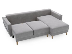 miniaturka Narożnik DANIELA Skandynawski na Drewnianych Nóżkach