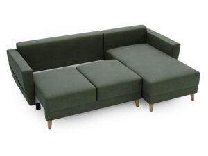 miniaturka Narożnik DANIELA Skandynawski na Drewnianych Nóżkach