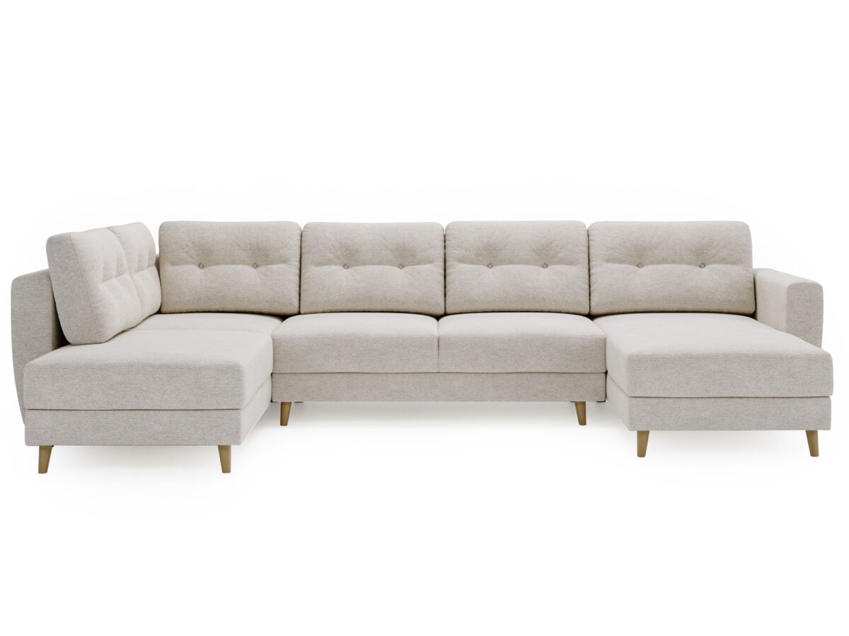 Narożnik EVELIN Beżowy Skandynawski Styl