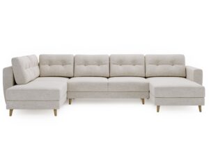 Narożnik EVELIN Beżowy Skandynawski Styl