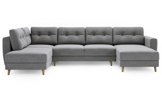 miniaturka Narożnik EVELIN Beżowy Skandynawski Styl