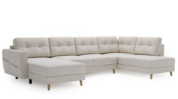 miniaturka Narożnik EVELIN Beżowy Skandynawski Styl