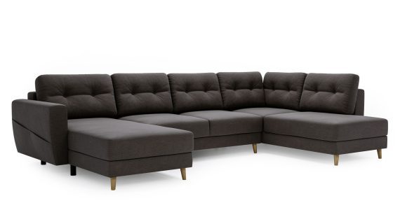 miniaturka Narożnik EVELIN Beżowy Skandynawski Styl