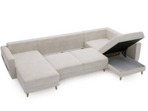 miniaturka Narożnik EVELIN Beżowy Skandynawski Styl