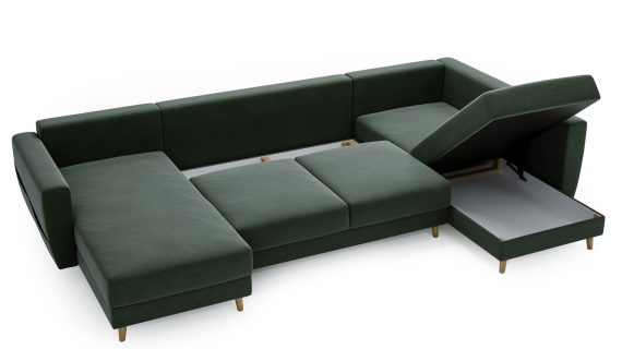 miniaturka Narożnik EVELIN Beżowy Skandynawski Styl