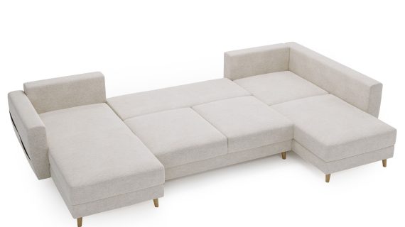 miniaturka Narożnik EVELIN Beżowy Skandynawski Styl