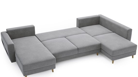 miniaturka Narożnik EVELIN Beżowy Skandynawski Styl