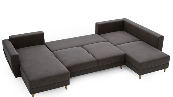 miniaturka Narożnik EVELIN Beżowy Skandynawski Styl