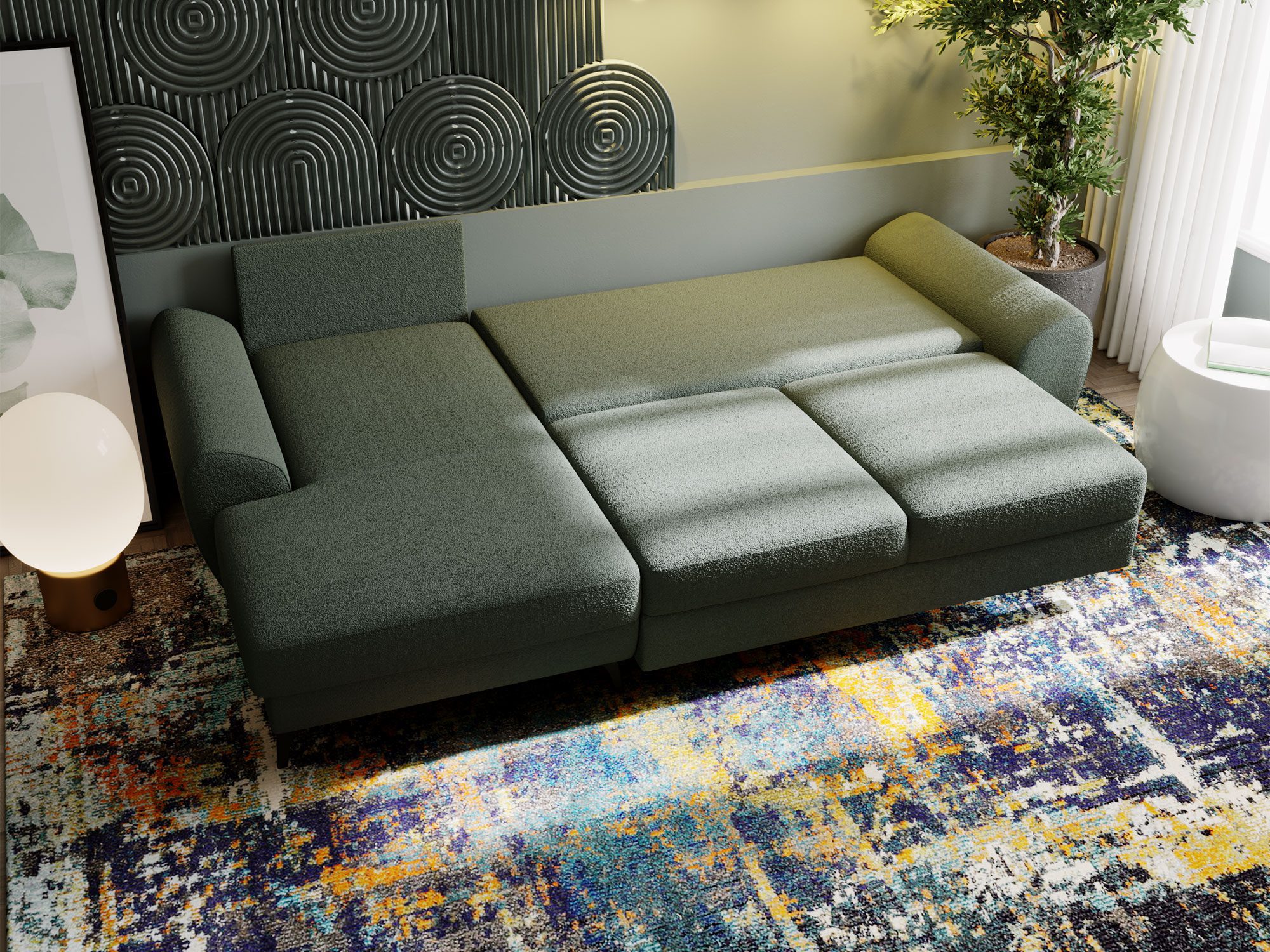 sofa z miękkim obiciem typu boucle sofa z miękkim obiciem typu boucle