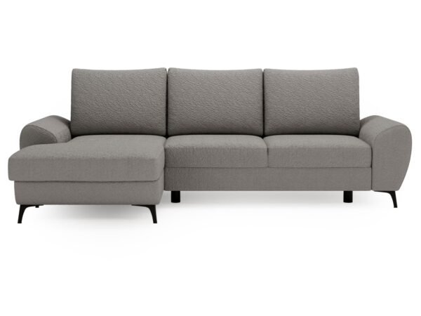 Szara sofa trzyosobowa do eleganckiego i nowoczesnego wnętrza