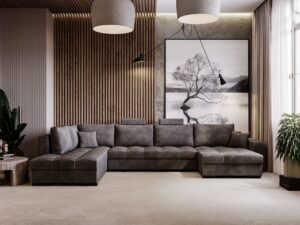 miniaturka Narożnik VELINCIA Elegancki U-kształtny Przestronny