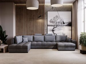 miniaturka Narożnik VELINCIA Elegancki U-kształtny Przestronny