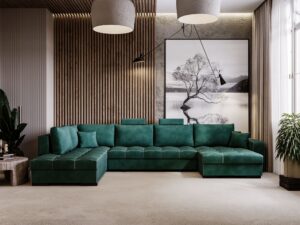 miniaturka Narożnik VELINCIA Elegancki U-kształtny Przestronny