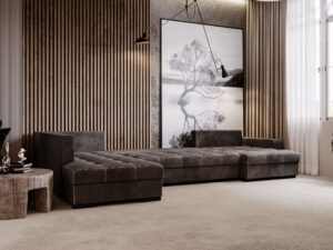 miniaturka Narożnik VELINCIA Elegancki U-kształtny Przestronny