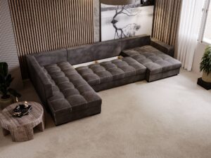 miniaturka Narożnik VELINCIA Elegancki U-kształtny Przestronny