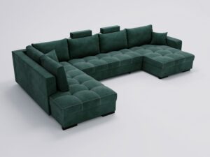 miniaturka Narożnik VELINCIA Elegancki U-kształtny Przestronny