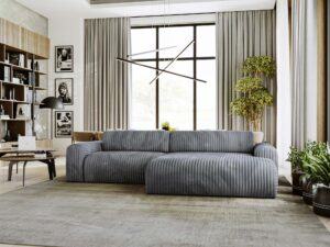 miniaturka Narożnik LUIZZI Beżowy z Zaokrąglonymi Bokami