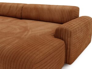 miniaturka Narożnik LUIZZI Beżowy z Zaokrąglonymi Bokami