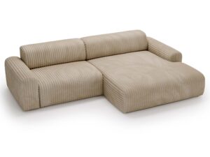 miniaturka Narożnik LUIZZI Beżowy z Zaokrąglonymi Bokami