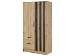 Szafa DELY 105cm Dąb Grafit Szary Artisan Elegancja