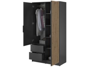 miniaturka Szafa DELY z Lustrem 105cm Styl Dąb i Grafit