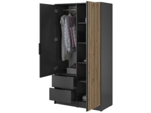 miniaturka Szafa DELY 105cm Dąb Grafit Szary Artisan Elegancja