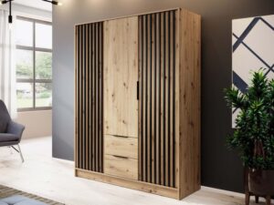 miniaturka Szafa DELY 3D 150cm Trzy Kolory Bez Lustra