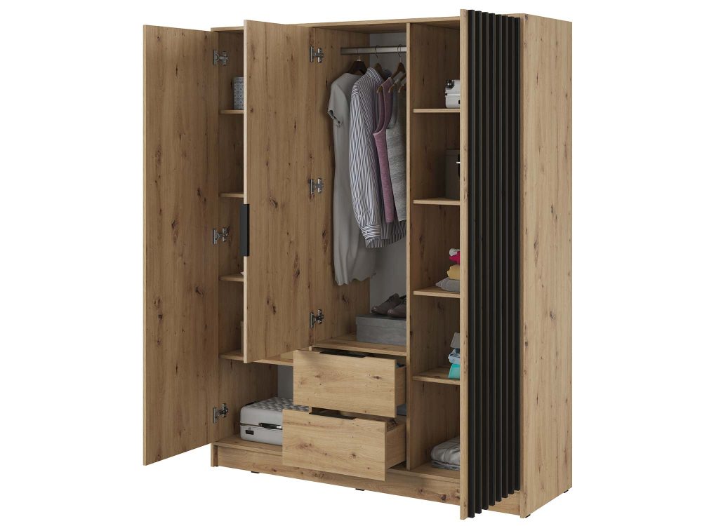 Szafa DELY 3D 150cm Trzy Kolory Bez Lustra - obrazek 2