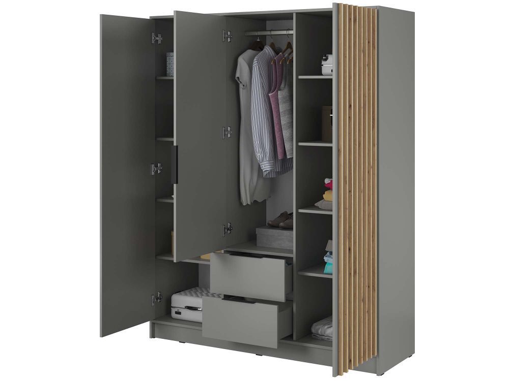 Szafa DELY 3D 150cm Trzy Kolory Bez Lustra - obrazek 6