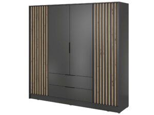 miniaturka Szafa DELY 4D 200cm Lamelowanie Bez Lustra