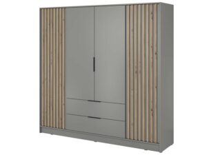 miniaturka Szafa DELY 4D 200cm Lamelowanie Bez Lustra