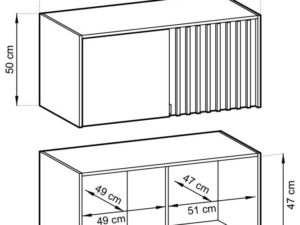 miniaturka Nadstawka DELY 2D 105cm Uzupełnienie do Szafy