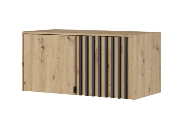 Nadstawka z dębowymi frontami i lamelami