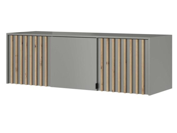 Podstawka do szafy z drzwiami i lamelami w stylu nowoczesnym