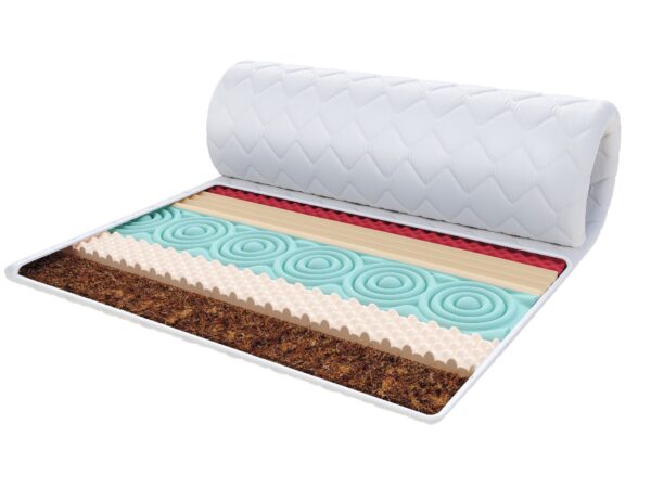 Materac piankowy z chłodzącą warstwą i kokosem do nowoczesnej sypialni