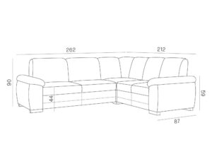 miniaturka Narożnik Modułowy Klasyczny Lory 1