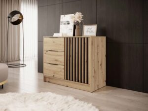 miniaturka Komoda DELY 2D 105cm Praktyczność z Uchylnymi Drzwiami