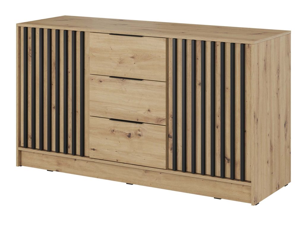 Komoda DELY 3D 155cm Nowoczesny Design Trzy Kolory