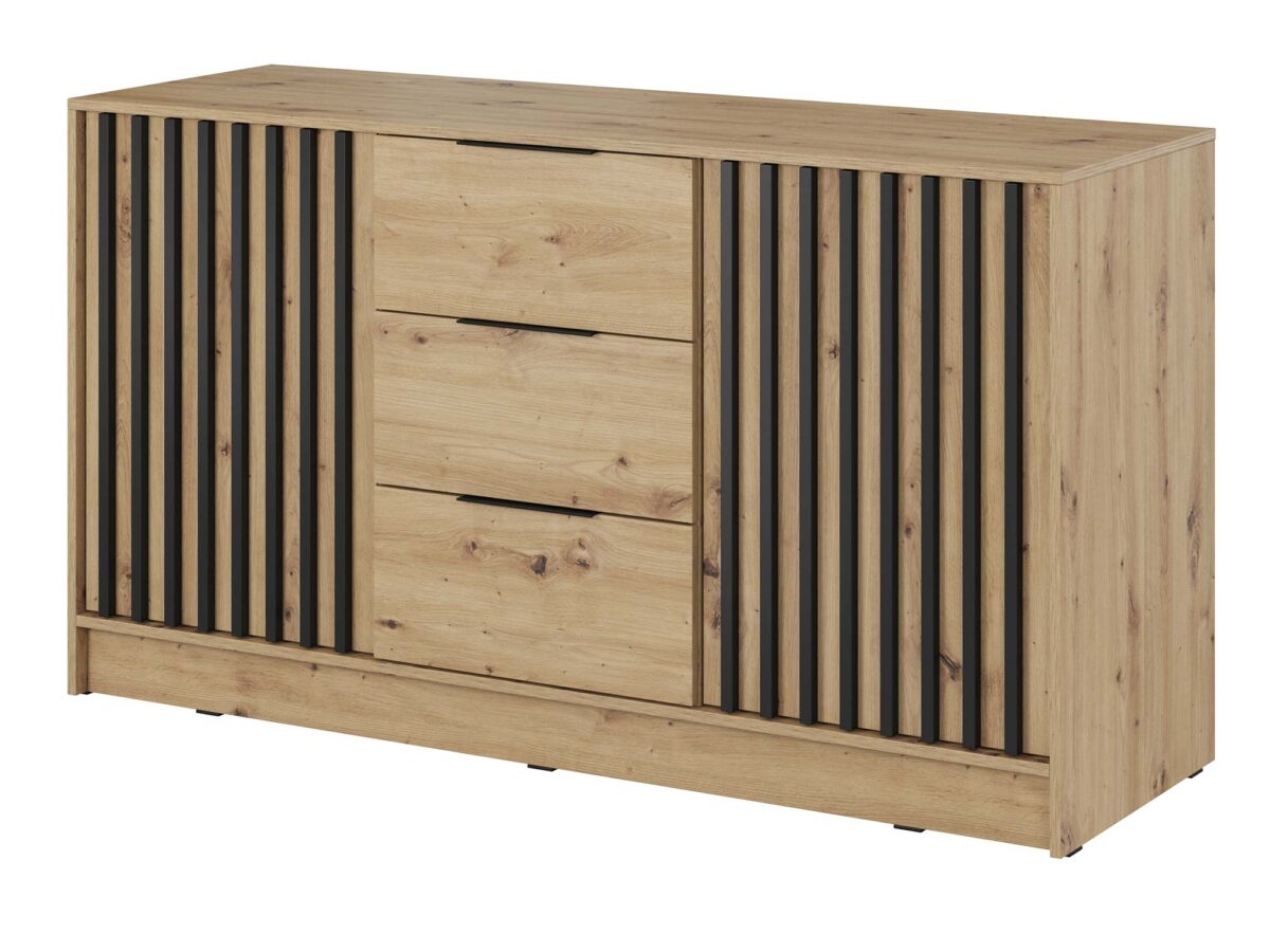 Komoda DELY 3D 155cm Nowoczesny Design Trzy Kolory